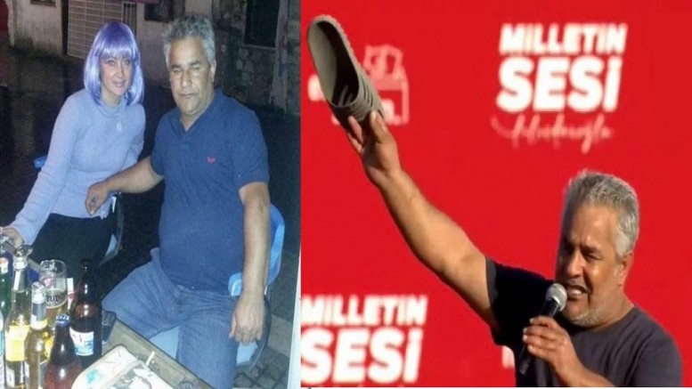 CHP mitinginde yırtık terlik sallayan Nusret Güllü'nün tiyatrosu ortaya çıktı