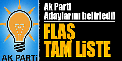 AK Parti'nin aday listesi netleşti