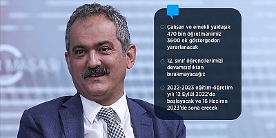 Bakan Özer: Öğretmen ataması 2022-2023 eğitim öğretim yılına yetişecek, takvimi Cumhurbaşkanımız açıklayacak