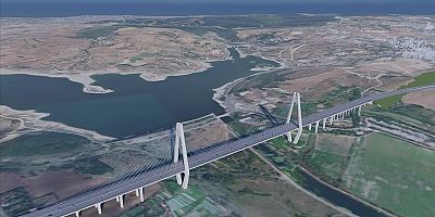 Kanal İstanbul Sazlıdere Köprüsü'nün temeli atıldı