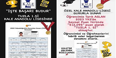 YKS Tuzla 1.si Kale Anadolu Lisesinden 