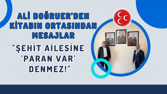 Ali Doğruer’den Kitabın Ortasından Mesajlar