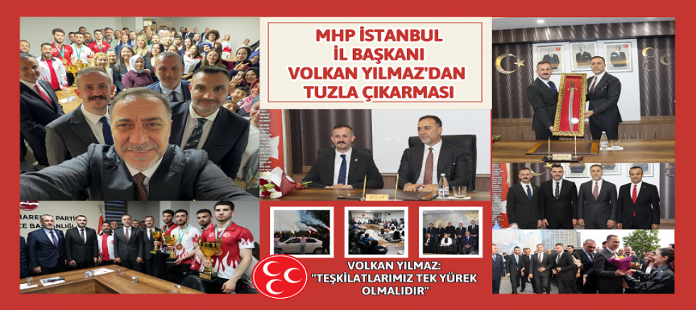 MHP Tuzla Teşkilatı’ndan Volkan Yılmaz’a Meşaleli Karşılama