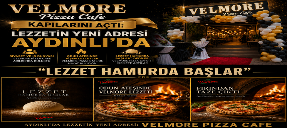 Odun Ateşinde Pişen Lezzetler VELMORE PİZZA CAFE’de Hayat Buluyor