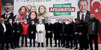 Afganistan'a 750 ton malzeme taşıyan 'İyilik Treni' Ankara'dan yola çıktı