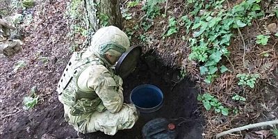 Amanos Dağları'nda terör örgütü PKK'ya ait depo bulundu