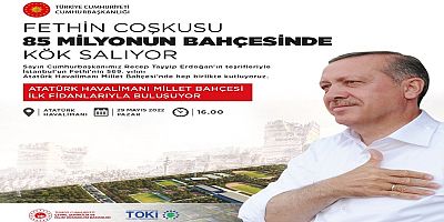 Atatürk Havalimanı Millet Bahçesi ilk fidanıyla buluşuyor