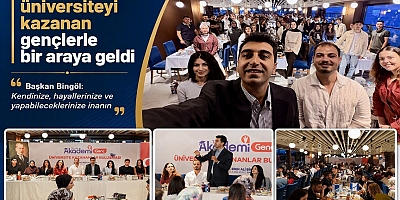 Başkan Bingöl üniversiteyi kazanan gençlerle bir araya geldi