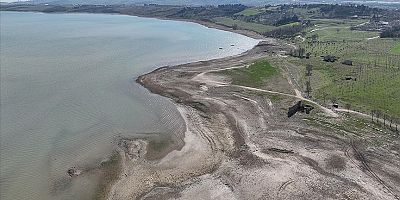 Büyükçekmece Gölü'ndeki su oranı son 9 yılın en düşük seviyesine indi