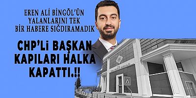 CHP’de Eren Ali Bingöl’e Küsmeyen ve Umudu Kesmeyen Kimse Kalmadı