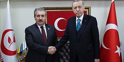 Cumhurbaşkanı Erdoğan, BBP Genel Başkanı Destici'yi ziyaret etti