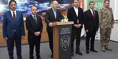 İçişleri Bakanı Soylu: Erzurum ve Nevşehir'de düzenlenen 51 ve 52. Kökünü Kurutma Operasyonu'nda 133 şüpheli yakalandı