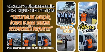 İftara 5 Kala AK Tuzla Gençlik Trafikte Kalanların Yanında