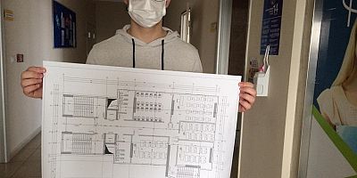 Kale İç Mimarlık-İnşaat Teknolojileri Öğrencisinden Kale’nin Mimari Çizimi