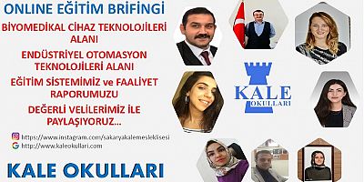 Kale Okulları’ndan Online Eğitim Brifingi