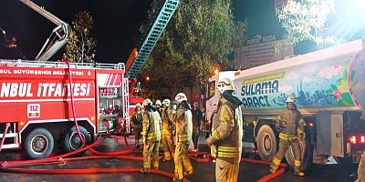 Sultanbeyli’ndeki Fabrika Yangınını Söndürme Çalışmalarına Tuzla Belediyesi’nden Destek