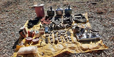 Teröristlerin kullandığı 8 sığınak ve mağara imha edildi