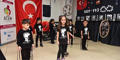 Tuzla Belediyesi Anne Çocuk Eğitim Merkezi’nde 1058 Çocuk Atatürk’ü Andı