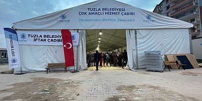 Tuzla Belediyesi’nin Kırıkhan ve Tuzla’daki Çadırlarında İlk İftar Yapıldı
