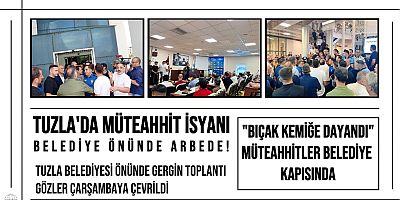 Tuzla Belediyesi Önünde Gergin Toplantı: Gözler Çarşamba’ya Çevrildi