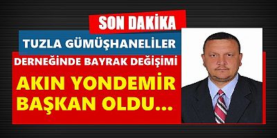 Tuzla Gümüşhaneliler Derneğinde Bayrak Değişimi