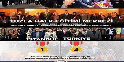 Tuzla Halk Eğitimi Merkezi Kurumsal Kapasitesini Artırarak İstanbul Birincisi Türkiye Üçüncüsü Oldu
