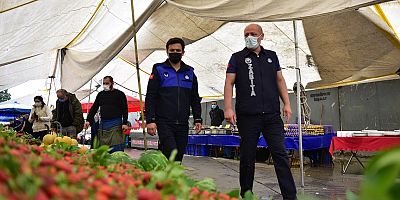 Tuzla Zabıtası Semt Pazarlarında Hijyen ve Fiyat Denetimlerini Sürdürüyor