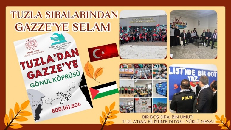 Tuzla Sıralarından Gazze’ye Selam